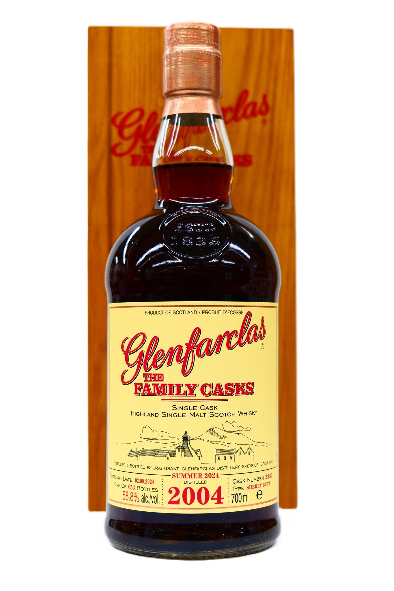 グレンファークラス 2004 19年 S24 #2385 Sherry Butt 58.8% – 麻屋商店