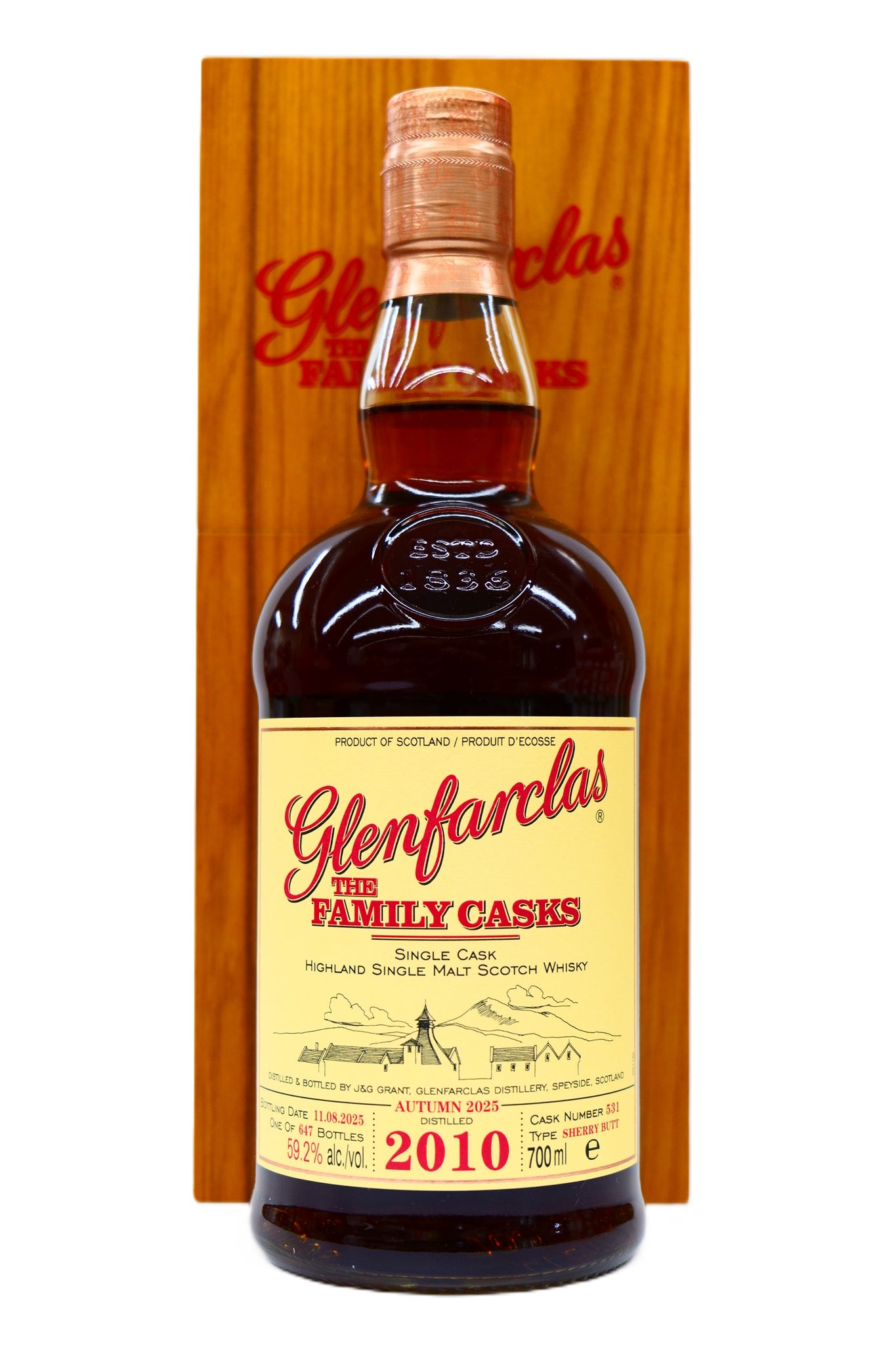 30ml】グレンファークラス 2010 15年 A25 #531 Sherry Butt 59.2% – 麻