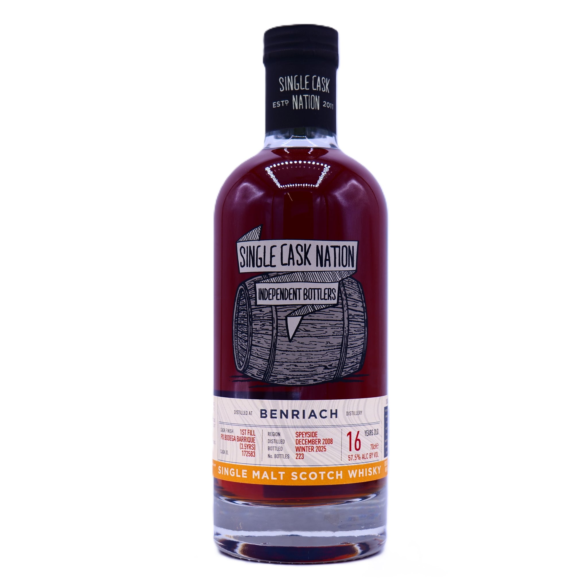 ベンリアック 2008 16年 57.5% 1st Fill Pedro Ximenez Barrique