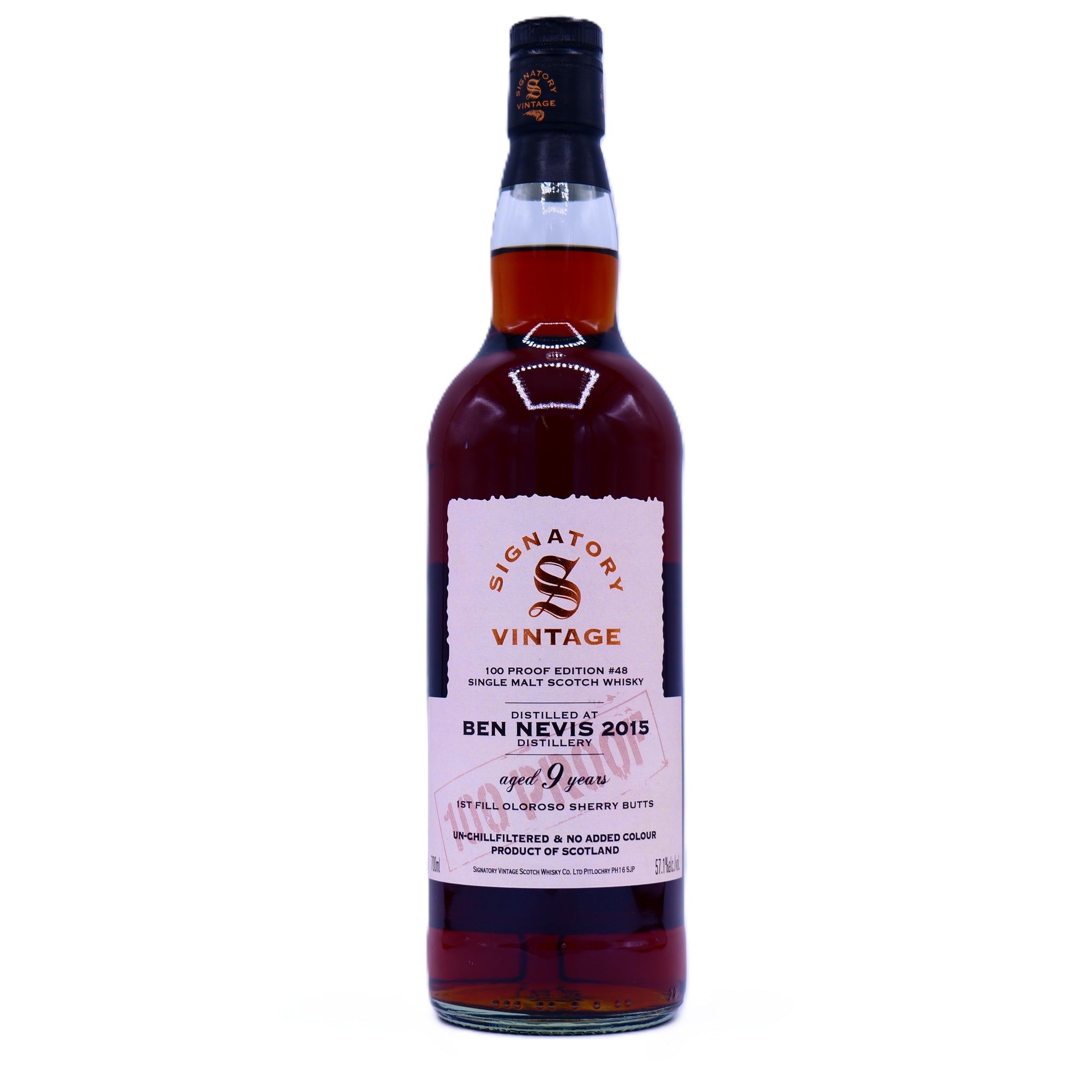 ベンネヴィス 2015 9年 100Proof 57.1% 1st Fill Oloroso Sherry Butts