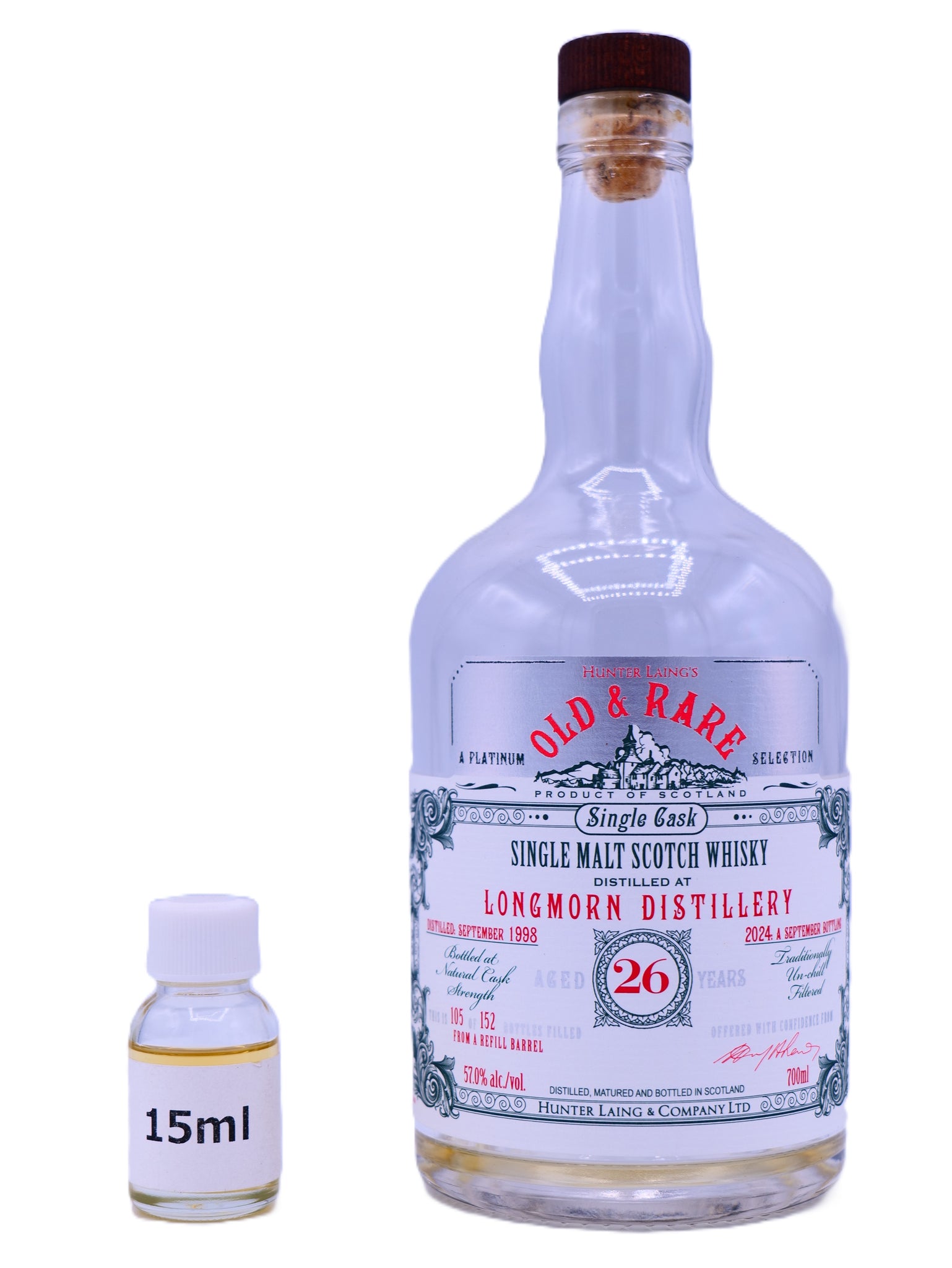 15ml】ロングモーン 1998 26年 57.0％ リフィルバレル – 麻屋商店