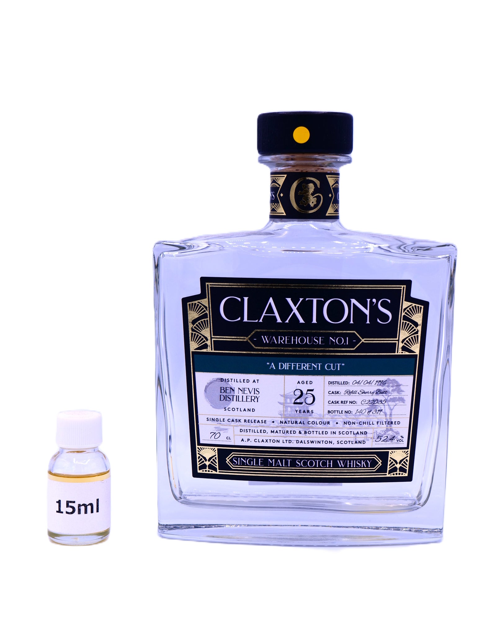 15ml】ベンネヴィス1996 25年 52.4％ リフィルシェリーバット – 麻屋商店